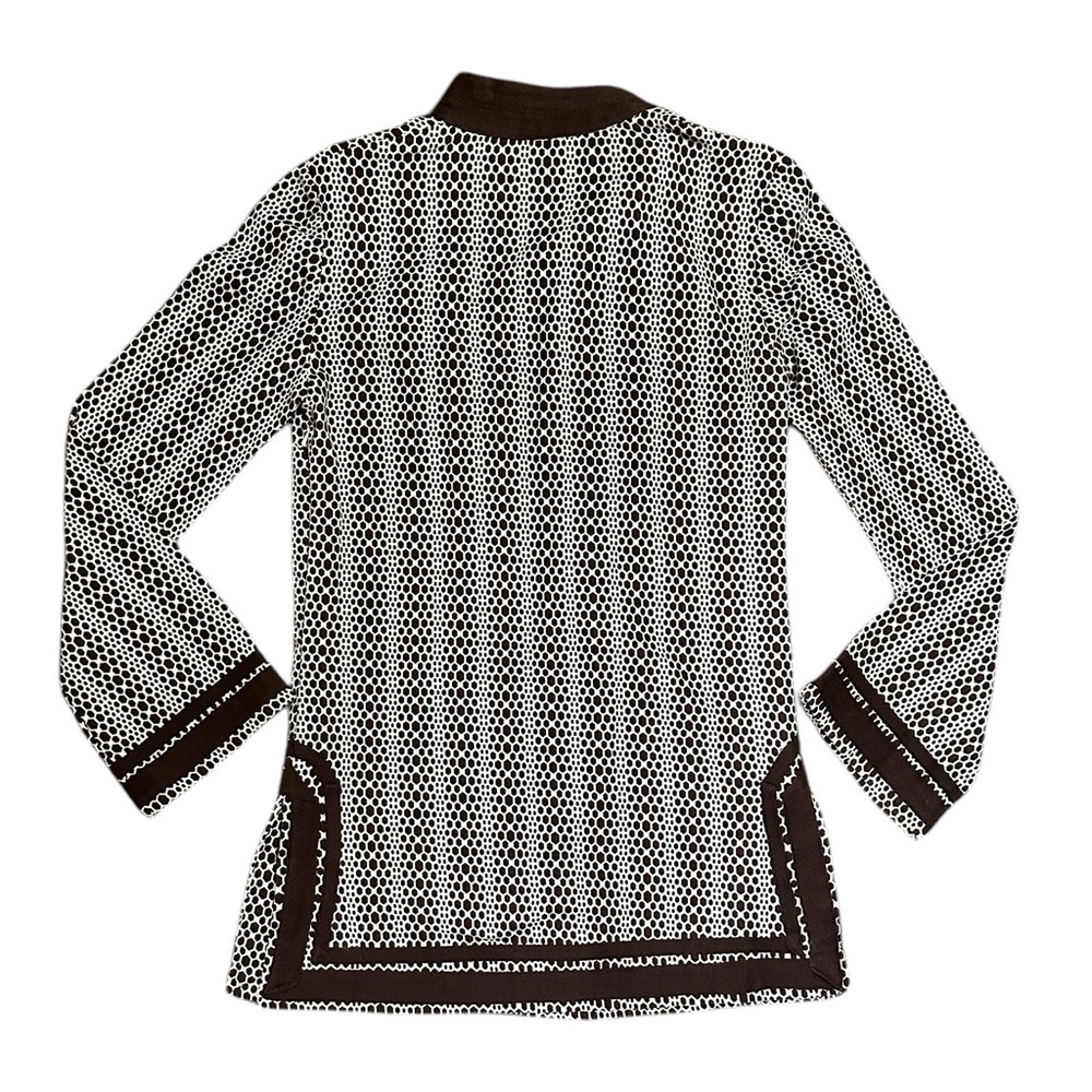 Tory Burch Black and White Patterned Tunic - Picture 4 of 5